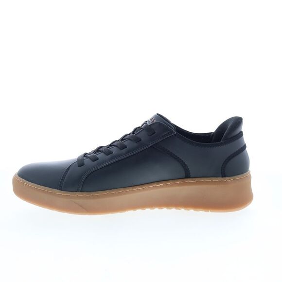 Skechers Mens Court Break Double Vented Black Shoes (NWT) - Picture 5 of 7